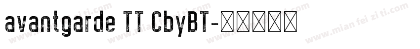 avantgarde TT CbyBT字体转换
